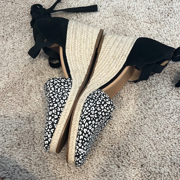 Corso Como Romley Leather Black Espadrilles Size 7.5 - Picture 5 of 7